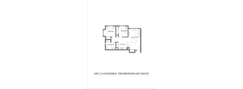 2Bedroom Floor Plan at Bridge Meadows Redmond Apartments, Oregon, 97756