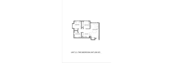 2Bed Floor Plan at Bridge Meadows Redmond Apartments, Redmond, 97756