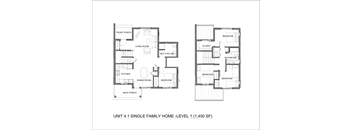 4Bed 2Bath Floor Plan at Bridge Meadows Redmond Apartments, Redmond, OR
