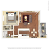One bedroom floor plan