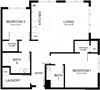 Baxter on Broadway 2 bedroom C 2D floor plan