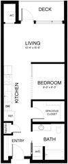 Baxter on Broadway open style 1 bedroom