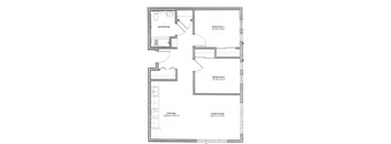 2 Bedroom Floor Plan at Bridge Meadows Beaverton 55+, Oregon, 97005