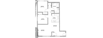 2 Bed 1 Bath Floor Plan at Bridge Meadows Beaverton 55+, Beaverton, OR