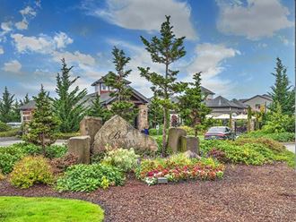Fife WA Apartments for Rent - Stunning Exterior View of Bella Sonoma's Community Featuring Luscious Green Landscaping