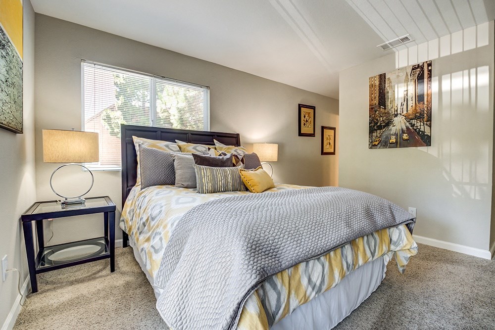 Bedroom with a window