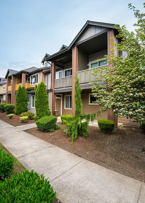 exterior of building with sidewalk