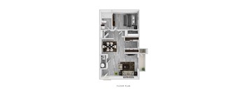 1Bed 1Bath Floor Plan at Jolt Apartments, Nevada