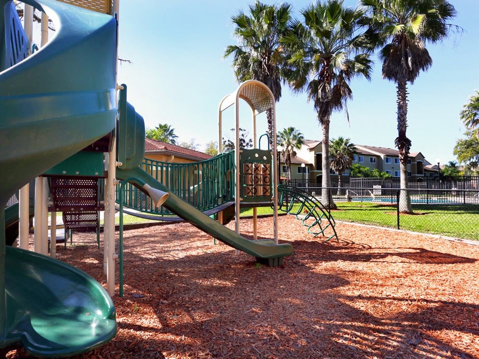 Playground near grass Bristol Bay in Tampa Florida