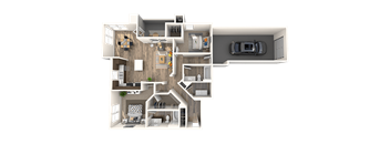 2 bed 2 bath D at THE SOLANA APARTMENT HOMES, Las Vegas, Nevada