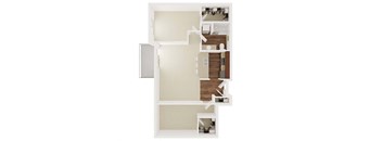 Two bedroom floor plan