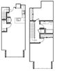 Two Bedroom Townhome floor plan 1028 square feet
