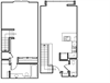 one bedroom with den floor plan