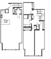 Three Bedroom TH + Den 1487 square foot floor plan
