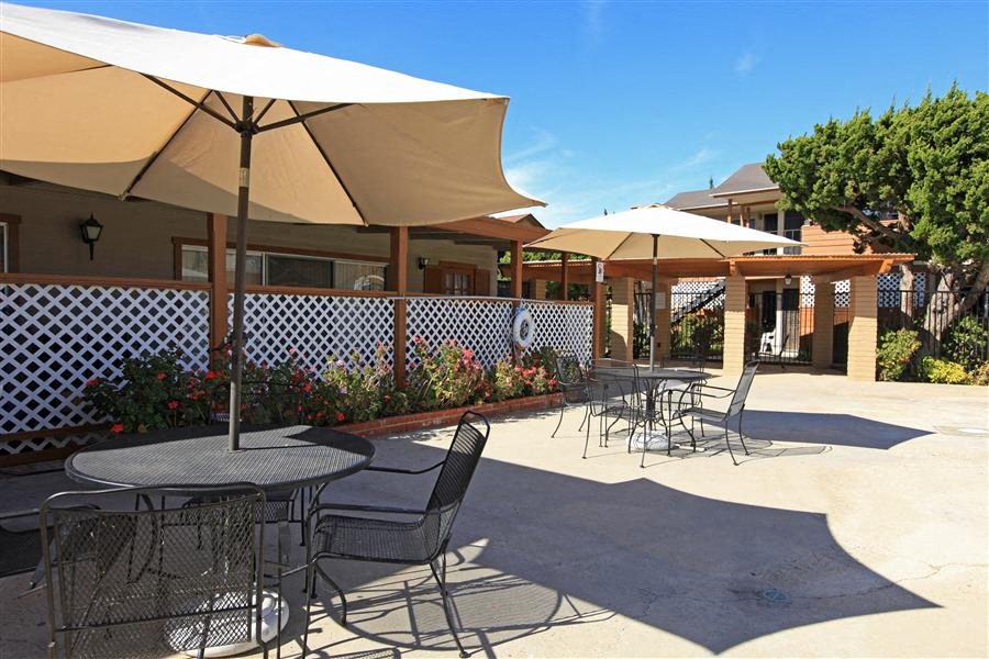 Picnic tables and chairs