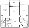 Two bedroom floor plan