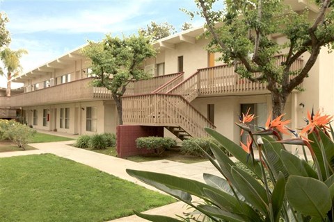 Exterior building with landscape 
