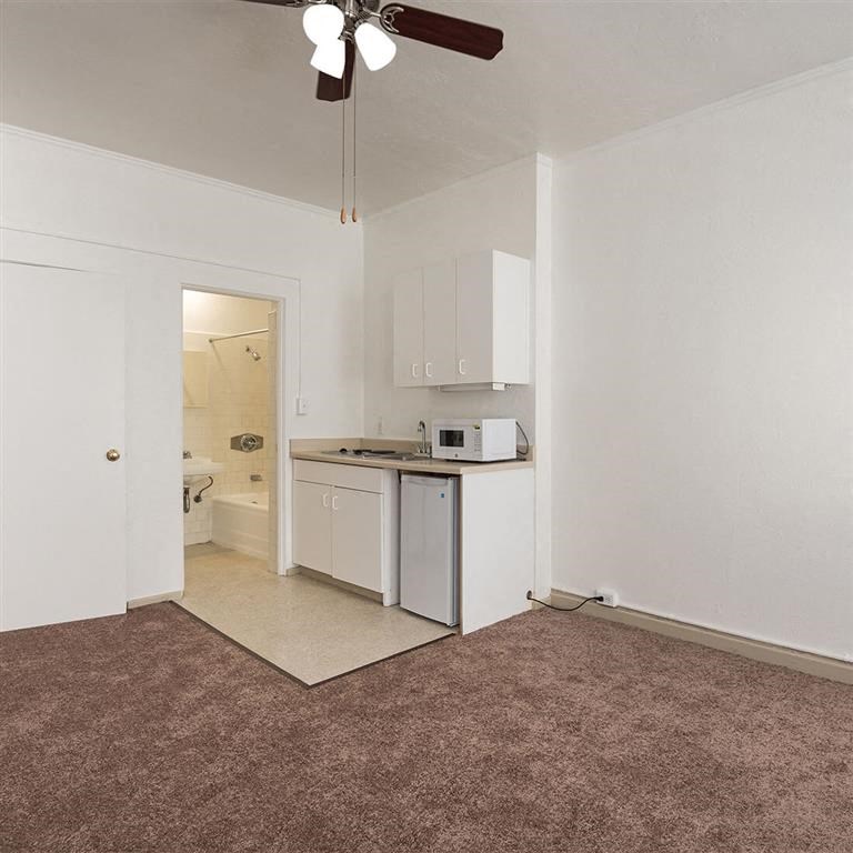 Kitchen near living area 