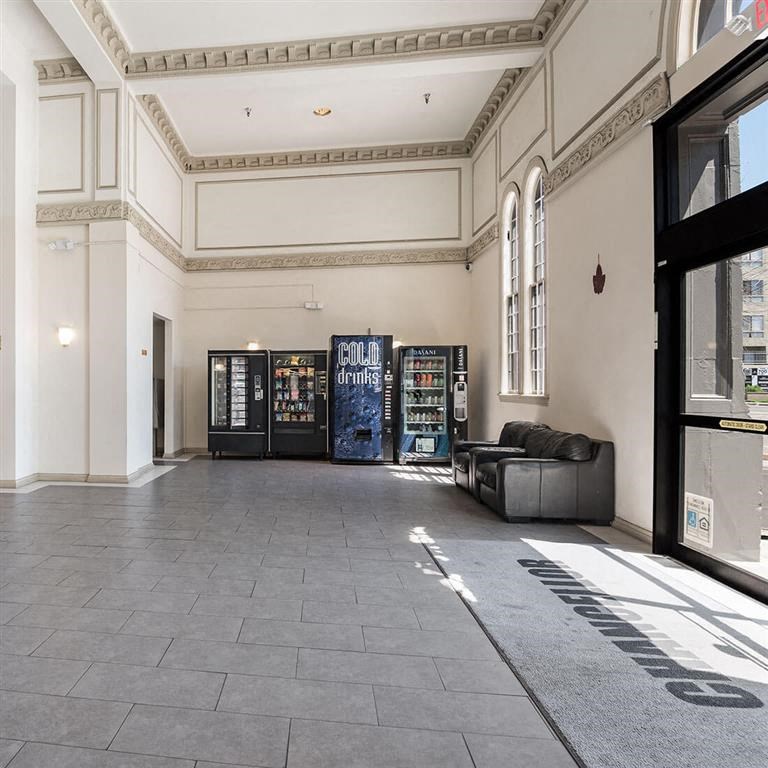 Vending machines in lobby 