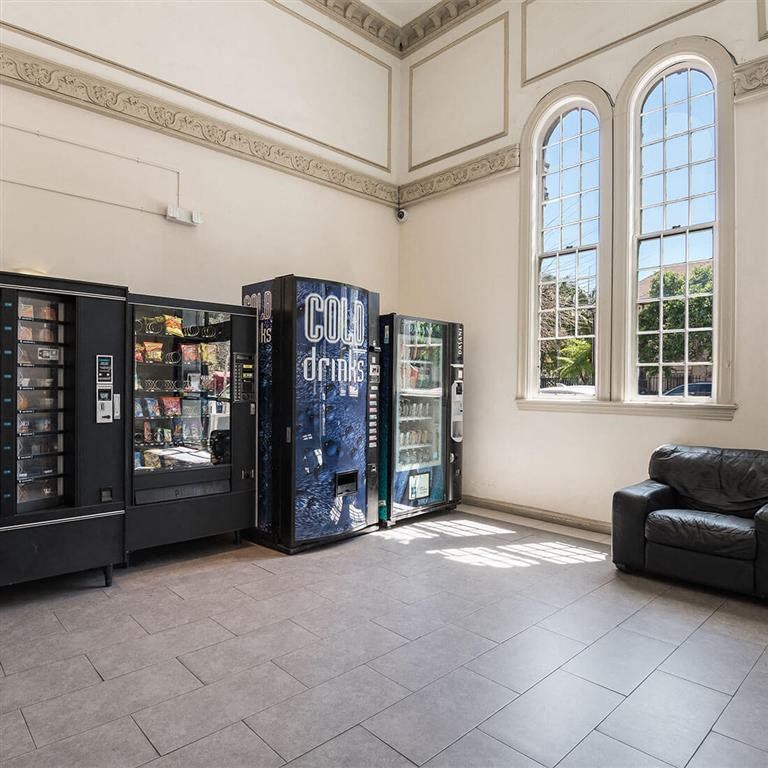 Vending machines in room