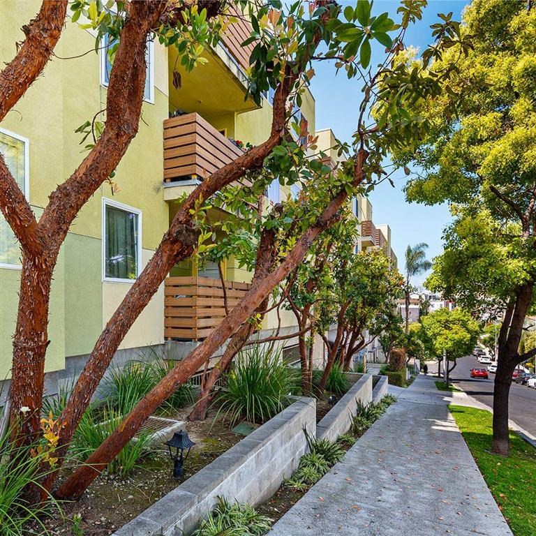 Exterior of building near sidewalk