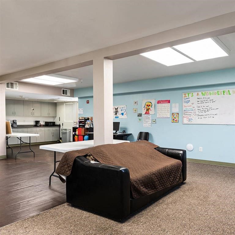 Couch and seating area 