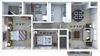 Two bedroom floor plan