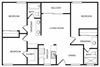 Three bedroom floor plan