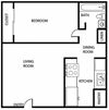 One bedroom floor Plan