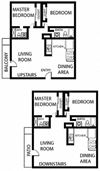 Two bedroom floor Plan