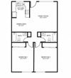 Two bedroom floor plan
