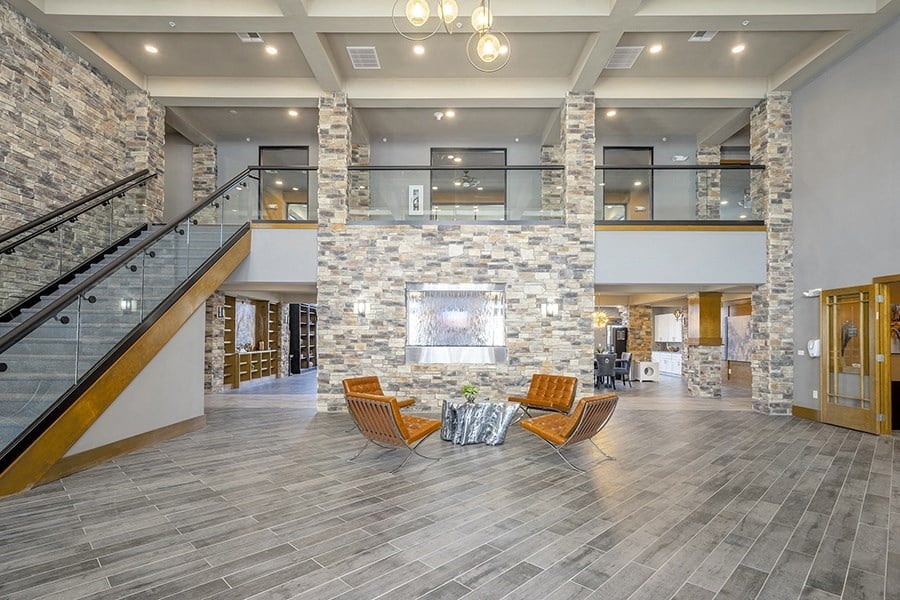 Community clubhouse entrance