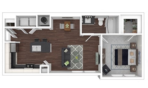 1x1A1-E floor plan