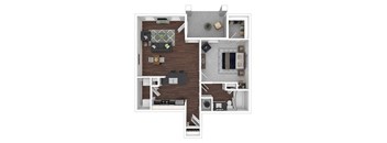 1x1A1-L-Bh floor plan