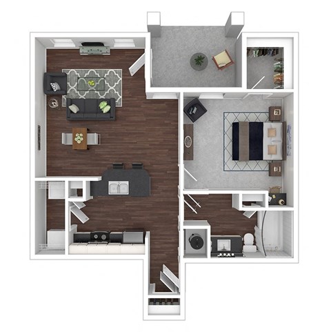 1x1A1-L-Bh floor plan