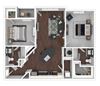 2x2B1-E floor plan