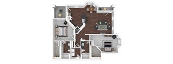 2x2B2-L-Bh floor plan