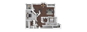 2x2B2-U-BH floor plan