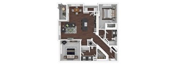 2x2B3-E floor plan