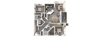 2 bed 2 bath C at THE GALLERYAPARTMENT HOMES, Las Vegas, 89178