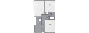 Two bedroom floor plan 