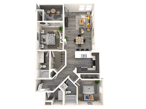 1 bed 1 bath E at THE GALLERYAPARTMENT HOMES, Las Vegas