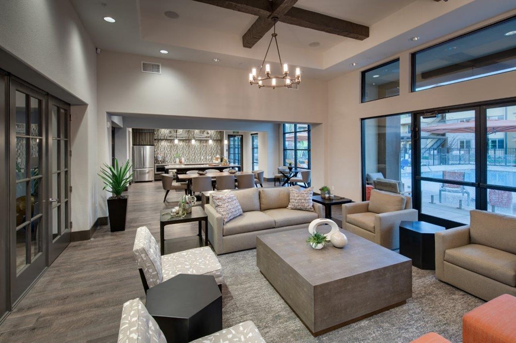 Clubhouse with seating