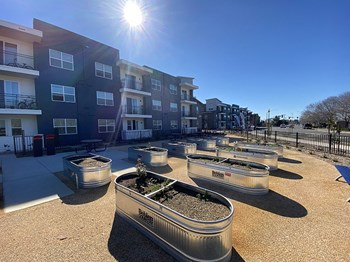 Santa Rosa, CA Apartments - Exterior View of 38 North Apartments Building with View of the Community Garden - Photo Gallery 45
