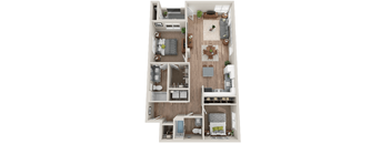 Concord Floor Plan at SYNC APARTMENT HOMES, North Las Vegas, NV