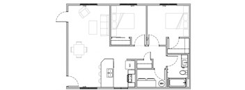 a drawing of a floor plan of a house