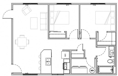 a drawing of a floor plan of a house