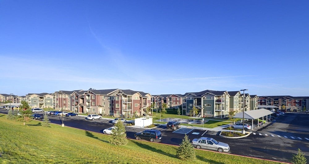 Aerial view of community