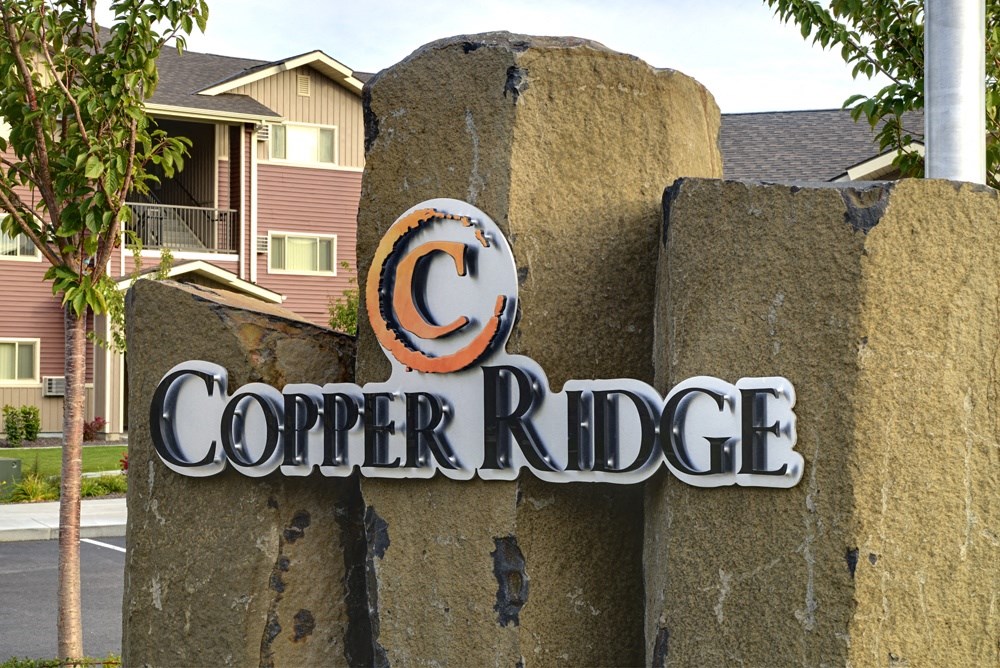 Copper Ridge main signage at entry