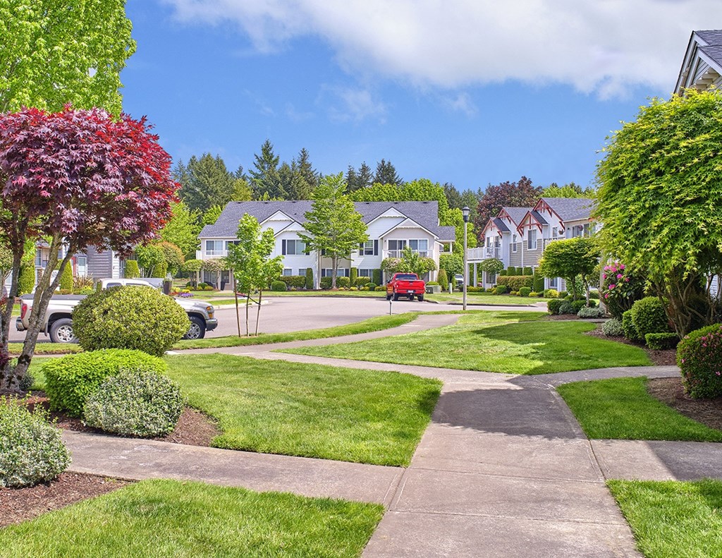 Clock Tower Village landscaping and side walks